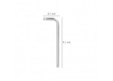 Llave Torx Inviolable Larga Acero Cromo Vanadio Profesional T15 mm. Llave Estrella, Llave Allen Estrella