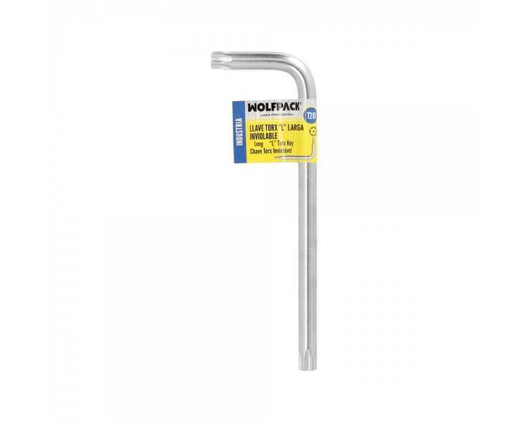 Llave Torx Inviolable Larga Acero Cromo Vanadio Profesional T20 mm. Llave Estrella, Llave Allen Estrella