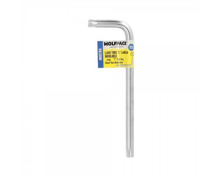 Llave Torx Inviolable Larga Acero Cromo Vanadio Profesional T25 mm. Llave Estrella, Llave Allen Estrella