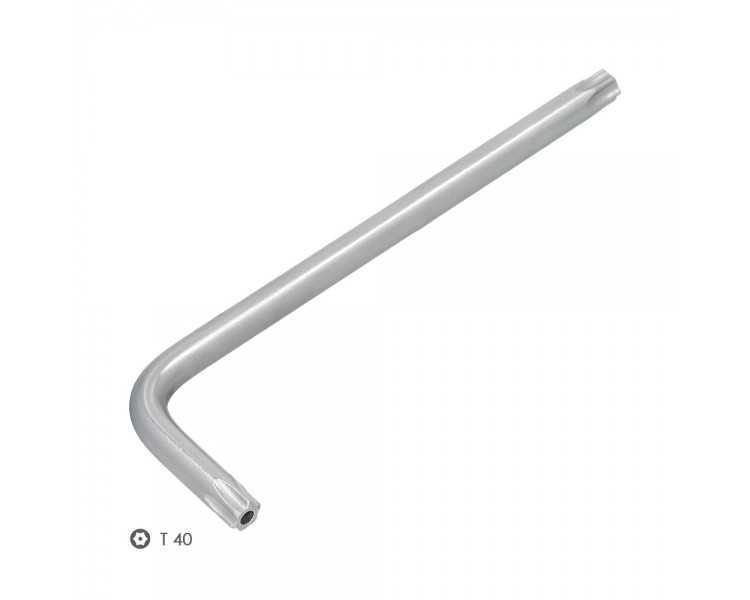 Llave Torx Inviolable Larga Acero Cromo Vanadio Profesional T40 mm. Llave Estrella, Llave Allen Estrella