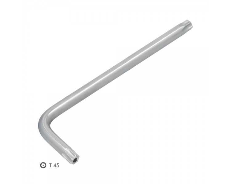 Llave Torx Inviolable Larga Acero Cromo Vanadio Profesional T45 mm. Llave Estrella, Llave Allen Estrella