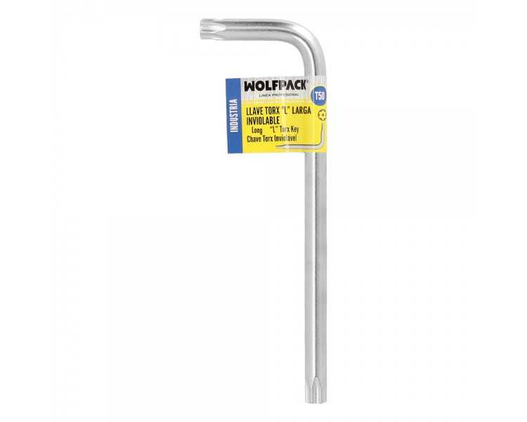 Llave Torx Inviolable Larga Acero Cromo Vanadio Profesional T50 mm. Llave Estrella, Llave Allen Estrella