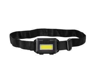 Linterna Led Frontal Cabeza Ajustable 120 Lumenes, 3 Modos, Cinta Ajustable, 3 Baterias AAA Incluidas