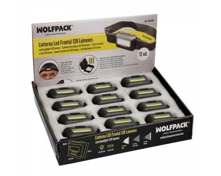 Linterna Led Frontal Cabeza Ajustable 120 Lumenes, 3 Modos, Cinta Ajustable, 3 Baterias AAA Incluidas