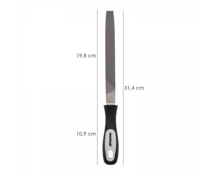 Lima Con Mango Plana Punta Entrefina 8"