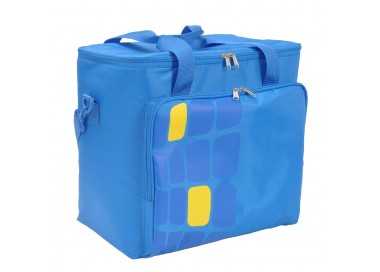 Bolsa / Mochila Termica Porta Alimentos Nevera 15 Litros Forro Interior PEVA, Con Espuma Aislante, Color Azul