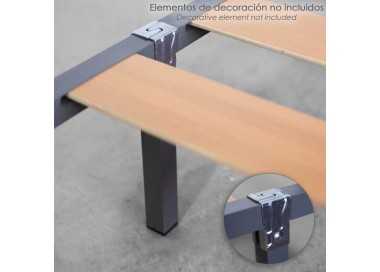 Juego Patas Somier Cuadradas (4 Unidades) Tubo 30x30 mm. Para Somier de 30x30 mm. Altura 25 cm.