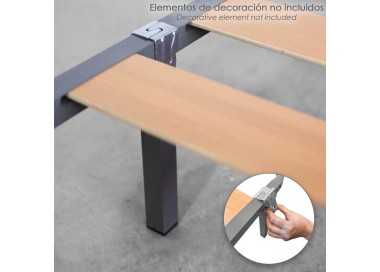Juego Patas Somier Cuadradas (4 Unidades) Tubo 30x30 mm. Para Somier de 40x30 mm. Altura 25 cm.
