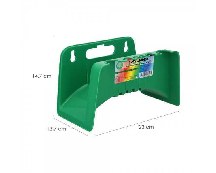 Soporte Para Mangueras De Jardín. Fijación a la  Pared. Realizado en Plastico