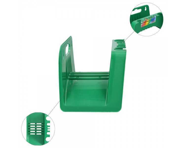 Soporte Para Mangueras De Jardín. Fijación a la  Pared. Realizado en Plastico