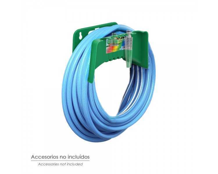 Soporte Para Mangueras De Jardín. Fijación a la  Pared. Realizado en Plastico