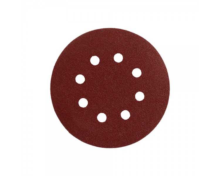 Lija recambio velcro disco Ø 125 mm. con agujeros grano 240 (10 Piezas)