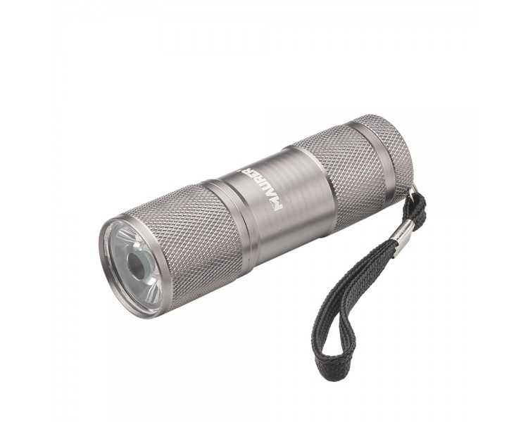 Linterna LED De Mano De Aluminio A Pilas(1 AAA) 90 Lumenes 1 Leds Mango Estriado