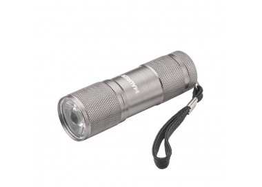 Linterna LED De Mano De Aluminio A Pilas(1 AAA) 90 Lumenes 1 Leds Mango Estriado