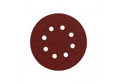 Lija Recambio Velcro Disco Ø 125 mm. con Agujeros Grano  80 (10 Piezas)