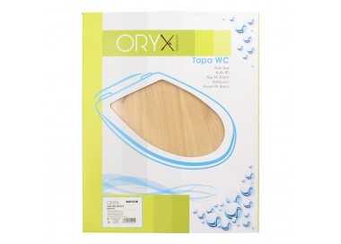 Tapa WC Madera Natural, Tapa Asiento Inodoro, Asiento Para Inodoro Universal, Soporte Ajustable,