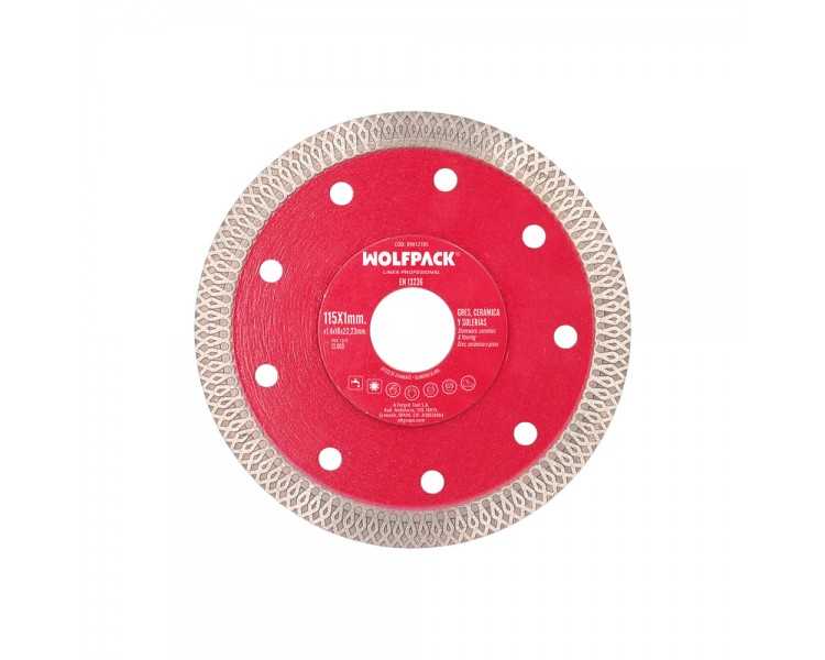 Disco Diamante Ø 115 mm. Porcelanicos, Gres, Ceramica, Solerias. Segmento Diamantado 10 mm.