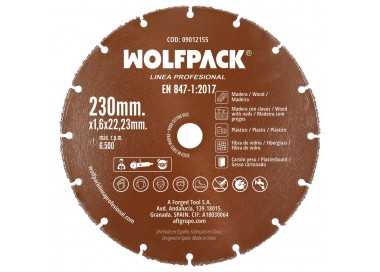 Disco Corte Madera / Plastico Ø 230 mm. Filo De Carburo De Tungsteno