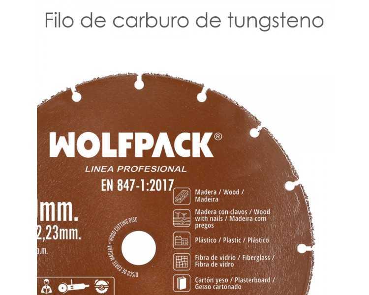 Disco Corte Madera / Plastico Ø 230 mm. Filo De Carburo De Tungsteno