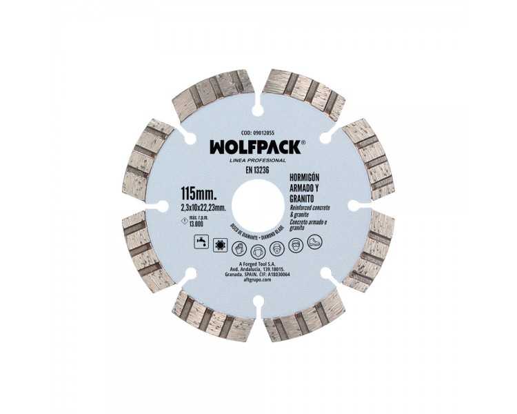Disco Diamante Hormigon Armado / Granito Ø 115 mm. Segmento Diamantado 10 mm.