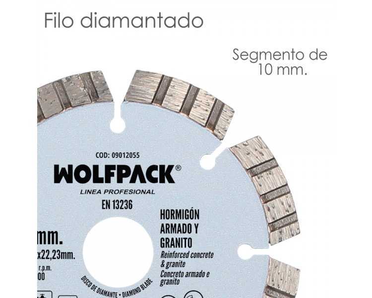 Disco Diamante Hormigon Armado / Granito Ø 115 mm. Segmento Diamantado 10 mm.
