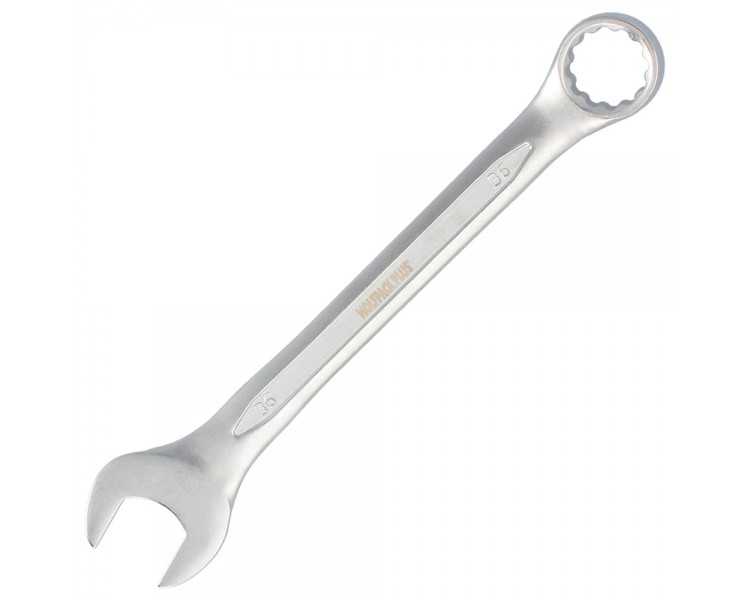 Llave Combinada Plus 36x36 Acero Cromo Vanadio DIN 3113. Llave Doble Boca, Llave Fija, Llave Estrella