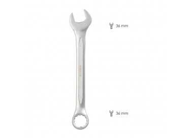 Llave Combinada Plus 36x36 Acero Cromo Vanadio DIN 3113. Llave Doble Boca, Llave Fija, Llave Estrella