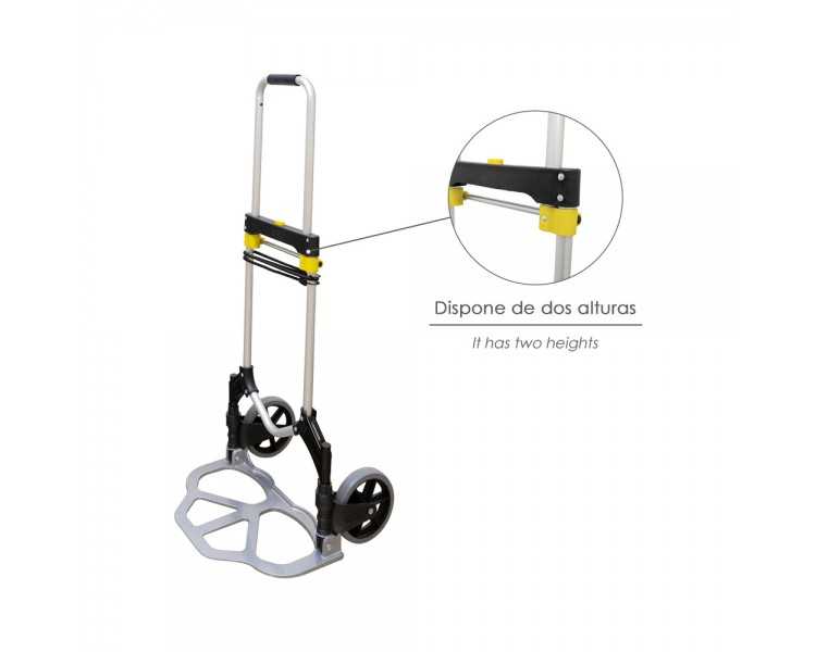 Carretilla Plegable Aluminio Portatil   80 kg.