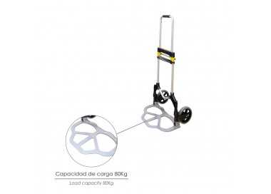 Carretilla Plegable Aluminio Portatil   80 kg.