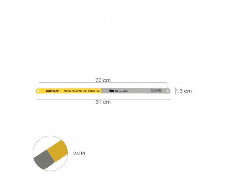 Hoja Para Sierra Arco Bimetal HSS 1Corte
