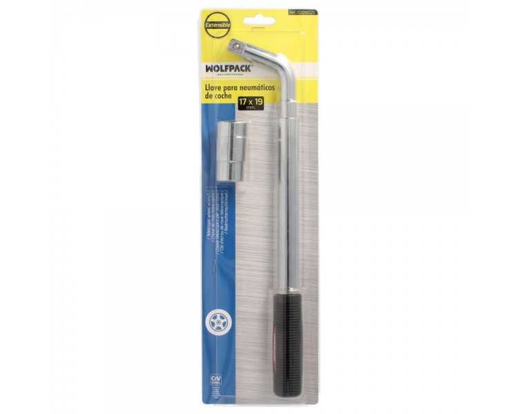 Llave Extensible Para Rueda de Coche 17x19 mm. Llave Cruz, Llave Telescopica Neumaticos,