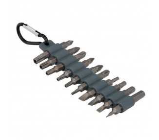 Juego De 20 Puntas Con Mosqueton Para Cinturon. Acero Cromo Vanadio.