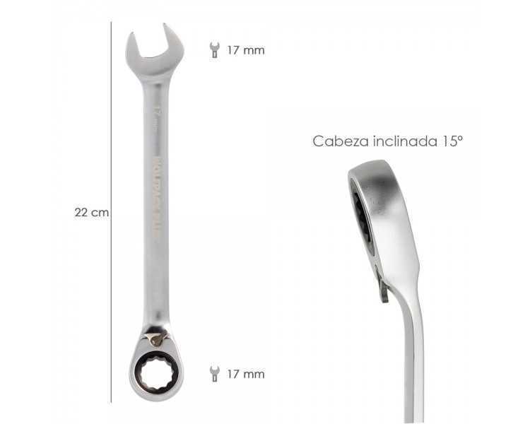 Llave Combinada Con Carraca 17 mm. DIN 3113