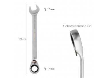 Llave Combinada Con Carraca 17 mm. DIN 3113
