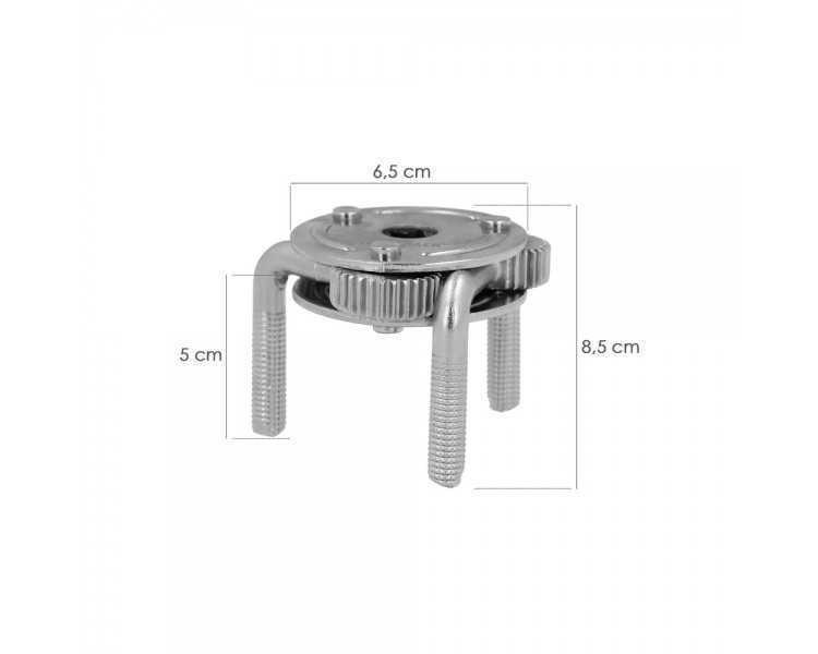 Llave Filtro Aceite Araña Universal Ø 8 A Ø 13,5 cm. llave Filtro 3 Garras, Llave Filtro Universal, Llave Filtro Coche / Moto