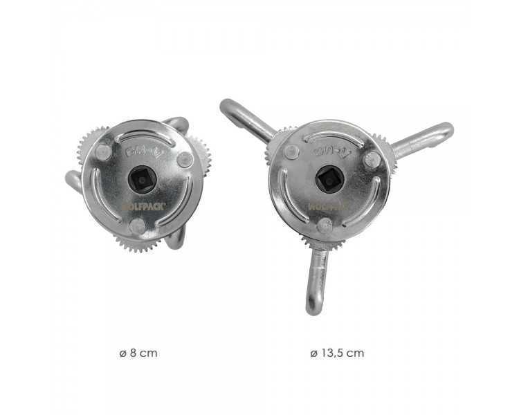 Llave Filtro Aceite Araña Universal Ø 8 A Ø 13,5 cm. llave Filtro 3 Garras, Llave Filtro Universal, Llave Filtro Coche / Moto