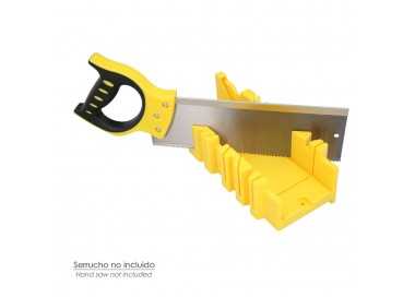 Guia Ingletes Plastico 10,5x 30 cm. Caja Ingletes, Caja Sierra Ingletadora, Guia Ingletadora. 3 Angulos