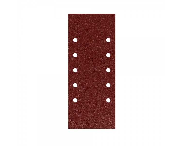 Lija Recambio Con Velcro 115x280 mm. con Agujeros Grano  80 (10 Piezas)