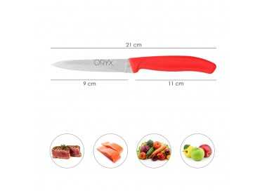 Cuchillo Nuuk Mondador Hoja Acero Inoxidable 9 cm. Colores Surtidos (Blister 3 Piezas)