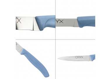 Cuchillo Nuuk Mondador Hoja Acero Inoxidable 9 cm. Colores Surtidos (Blister 3 Piezas)