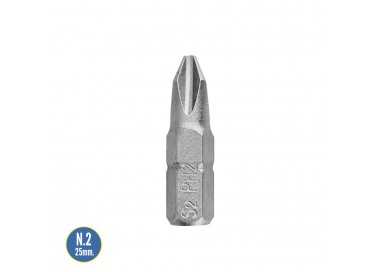 Puntas Destornillador Phillips Nº 2 (50 Piezas). Acero S2 al Cromo Vanadio. Puntas Hexagonales, Destorpuntas,