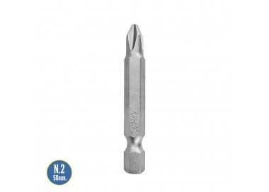 Puntas Largas Destornillador Phillips Nº 2 (20 Piezas). Acero S2 al Cromo Vanadio. Puntas Hexagonales, Destorpuntas,