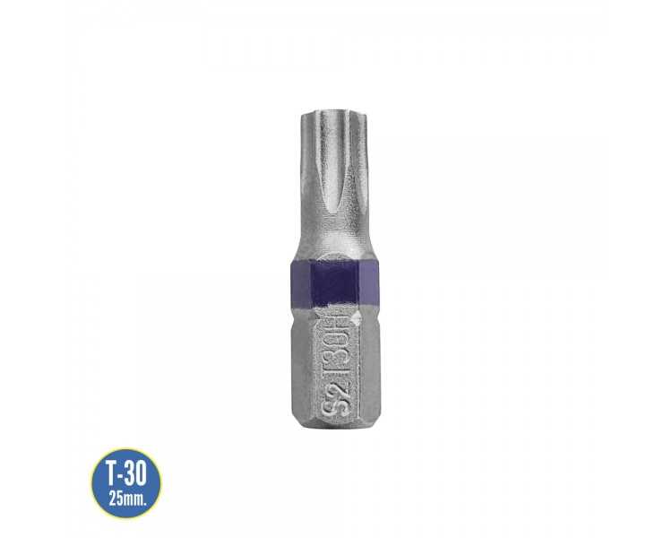 Puntas Destornillador Torx 30 Inviolable (2 Piezas). Acero S2 al Cromo Vanadio. Puntas Hexagonales, Destorpuntas,
