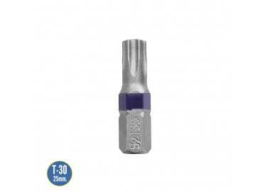 Puntas Destornillador Torx 30 Inviolable (2 Piezas). Acero S2 al Cromo Vanadio. Puntas Hexagonales, Destorpuntas,