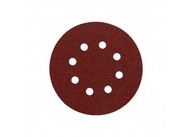Lija Recambio Velcro Disco Ø 125 mm. Con Agujeros Grano 120 (10 Piezas)