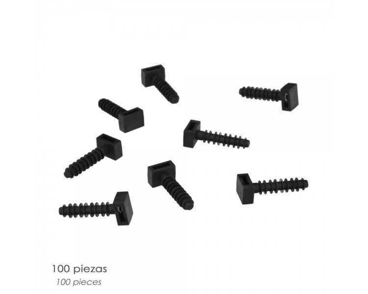 Taco Fijación Brida Nylon Negro 8 mm. (Bolsa 100 Unidades)