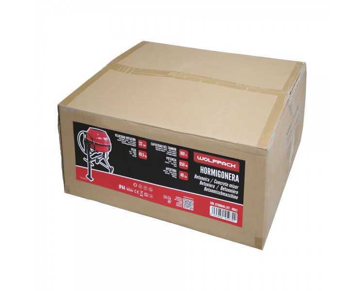 Hormigonera 160 litros / 650 W. Desmontable
