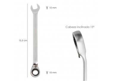 Llave Combinada Con Carraca 10 mm. DIN 3113
