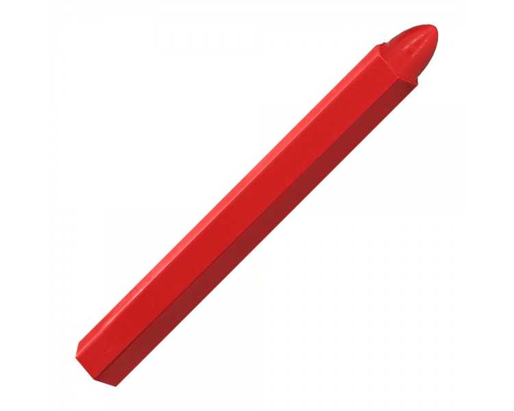 Cera Marcadora Roja (Caja 12 Piezas)  Cera Trazadora, Marcador Industrial, Marcador Metal, Marcador Piedras