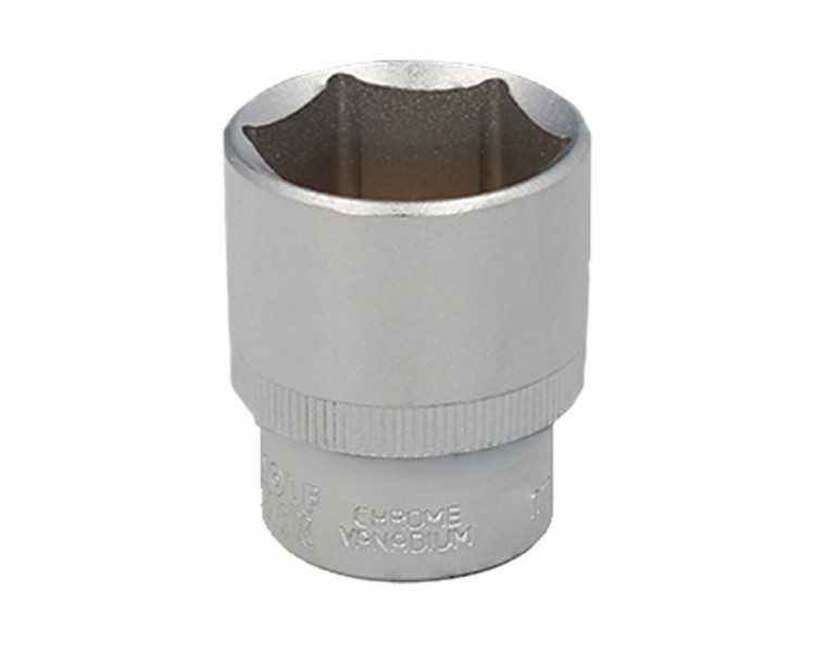 Llave Vaso 1/2" Hexagonal 32 mm. Perfil de 6 caras. Acero Cromo Vanadio, Aristas Redondas